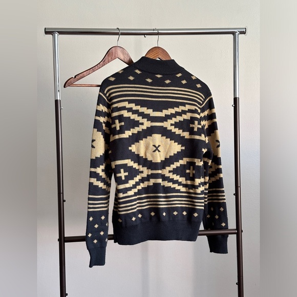 Roark Revival Munro Wool Cardigan Navy & Gold - Picture 4 of 5